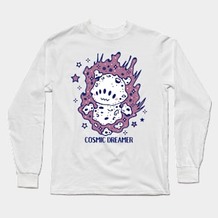 Cosmic dreamer flying like a shooting star Long Sleeve T-Shirt